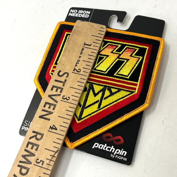 1ea [NEW] KISS Patch Pin KISS ARMY PatchPin by FigPin *No Iron Needed - Picture 5 of 5